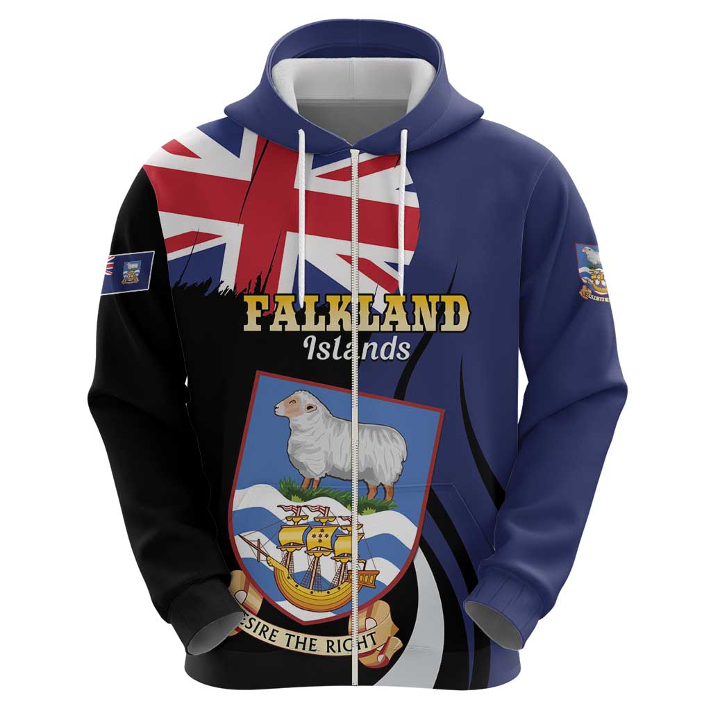 Personalised Falkland Islands Hoodie Desire the Right LT01