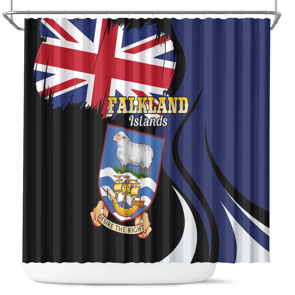 Falkland Islands Shower Curtain Desire the Right LT01