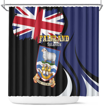 Falkland Islands Shower Curtain Desire the Right LT01