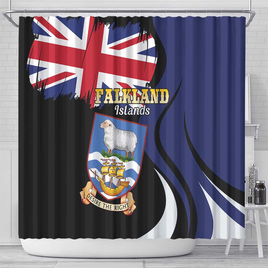 Falkland Islands Shower Curtain Desire the Right LT01
