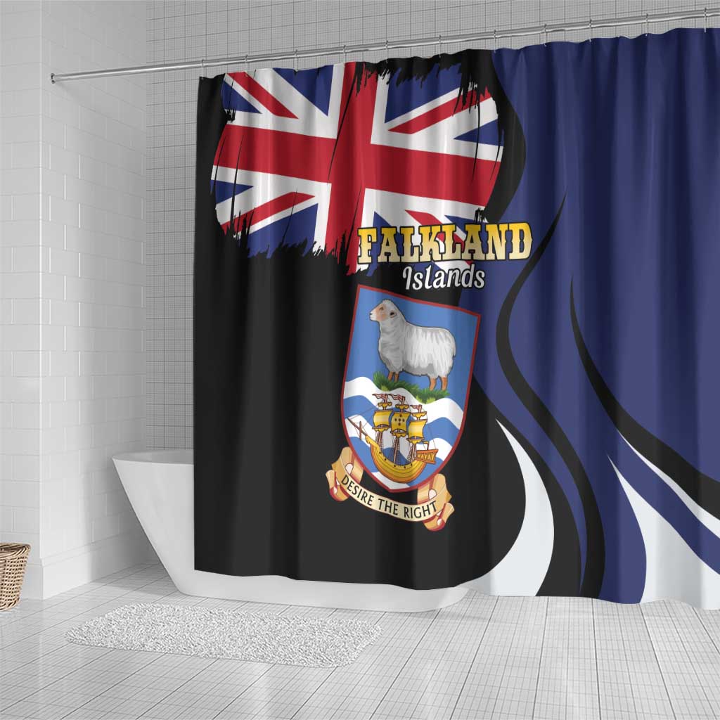Falkland Islands Shower Curtain Desire the Right LT01