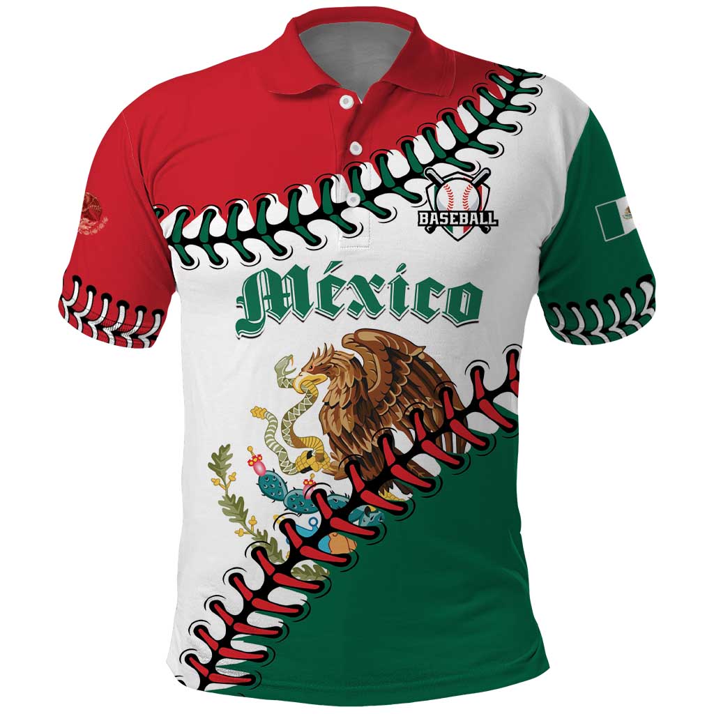 Custom Baseball Mexico Polo Shirt Come On Mexican Team LT01