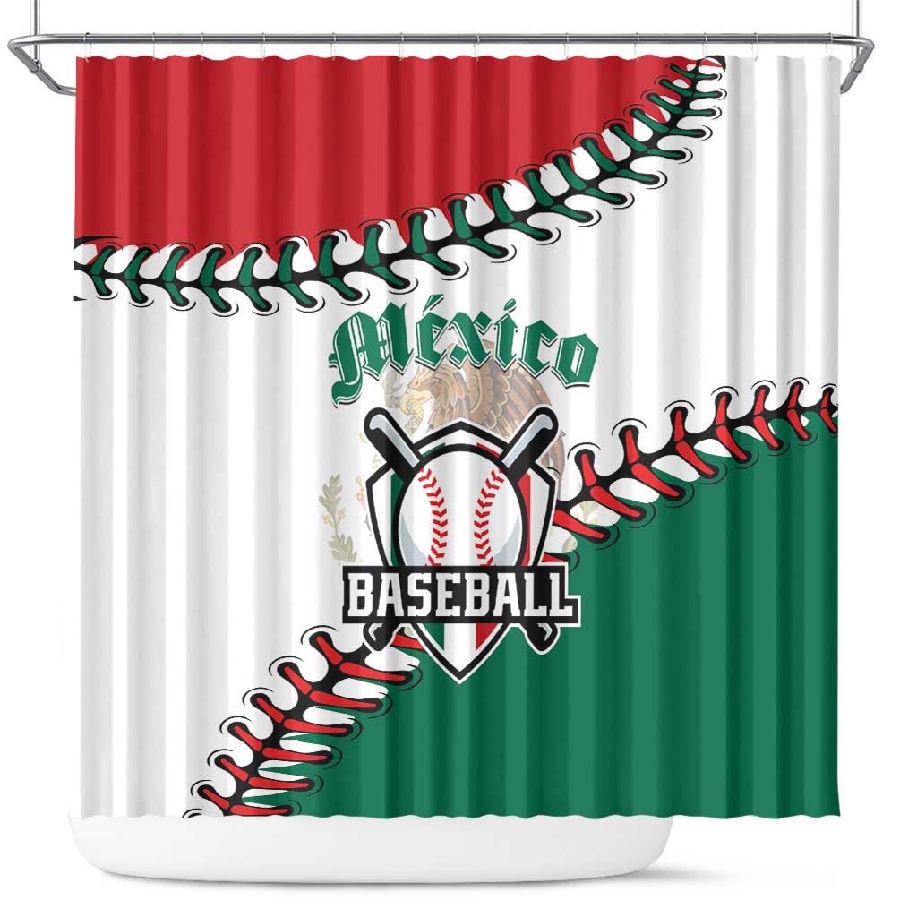 Baseball Mexico Shower Curtain Come On Mexican Team LT01
