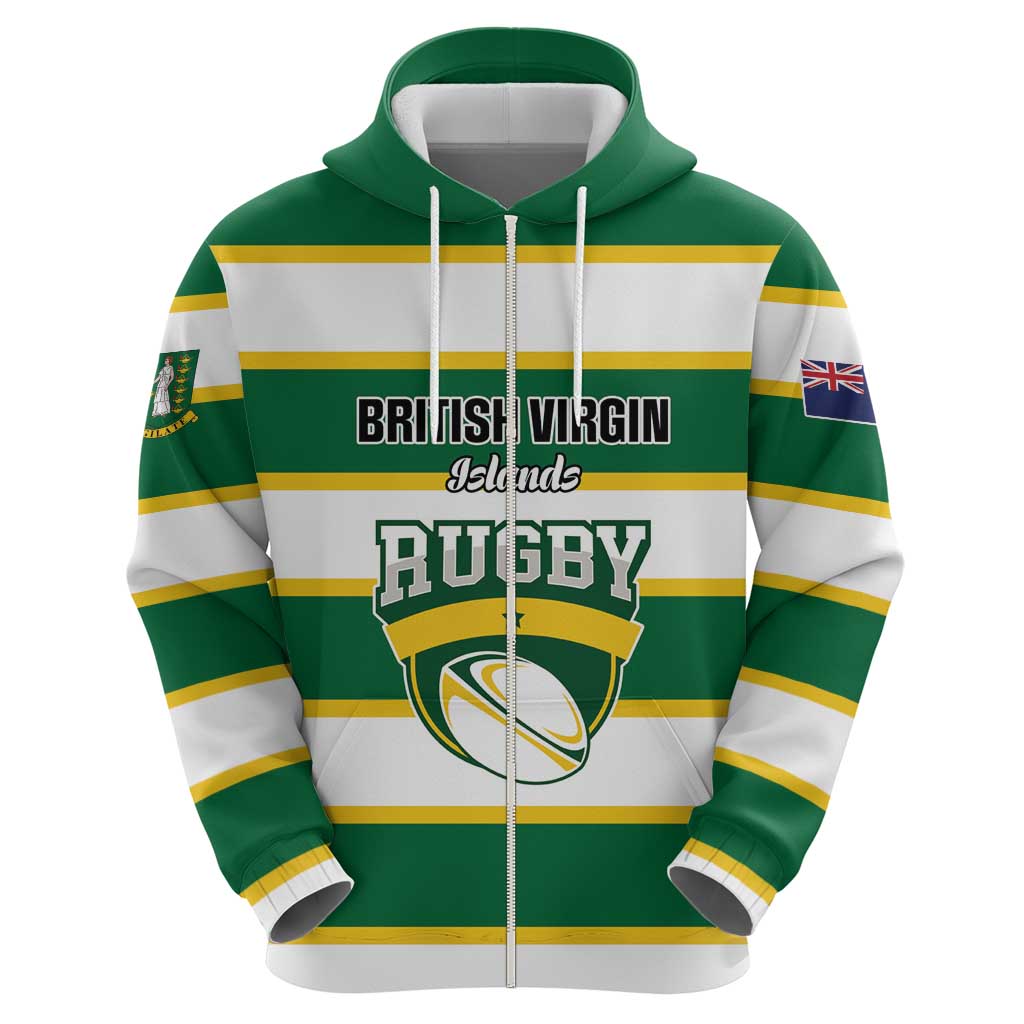 Custom British Virgin Islands Rugby Hoodie Team BVI Go Champions LT01
