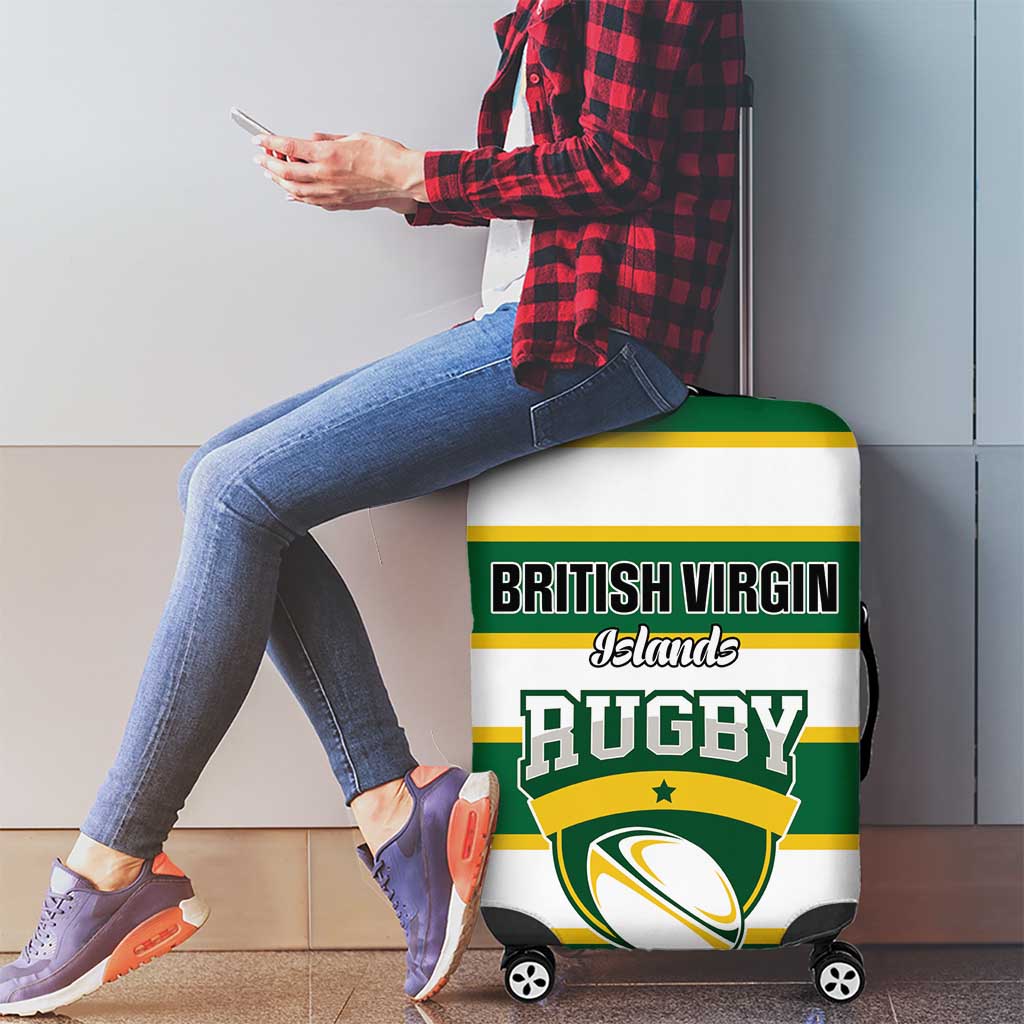 British Virgin Islands Rugby Luggage Cover Team BVI Go Champions LT01