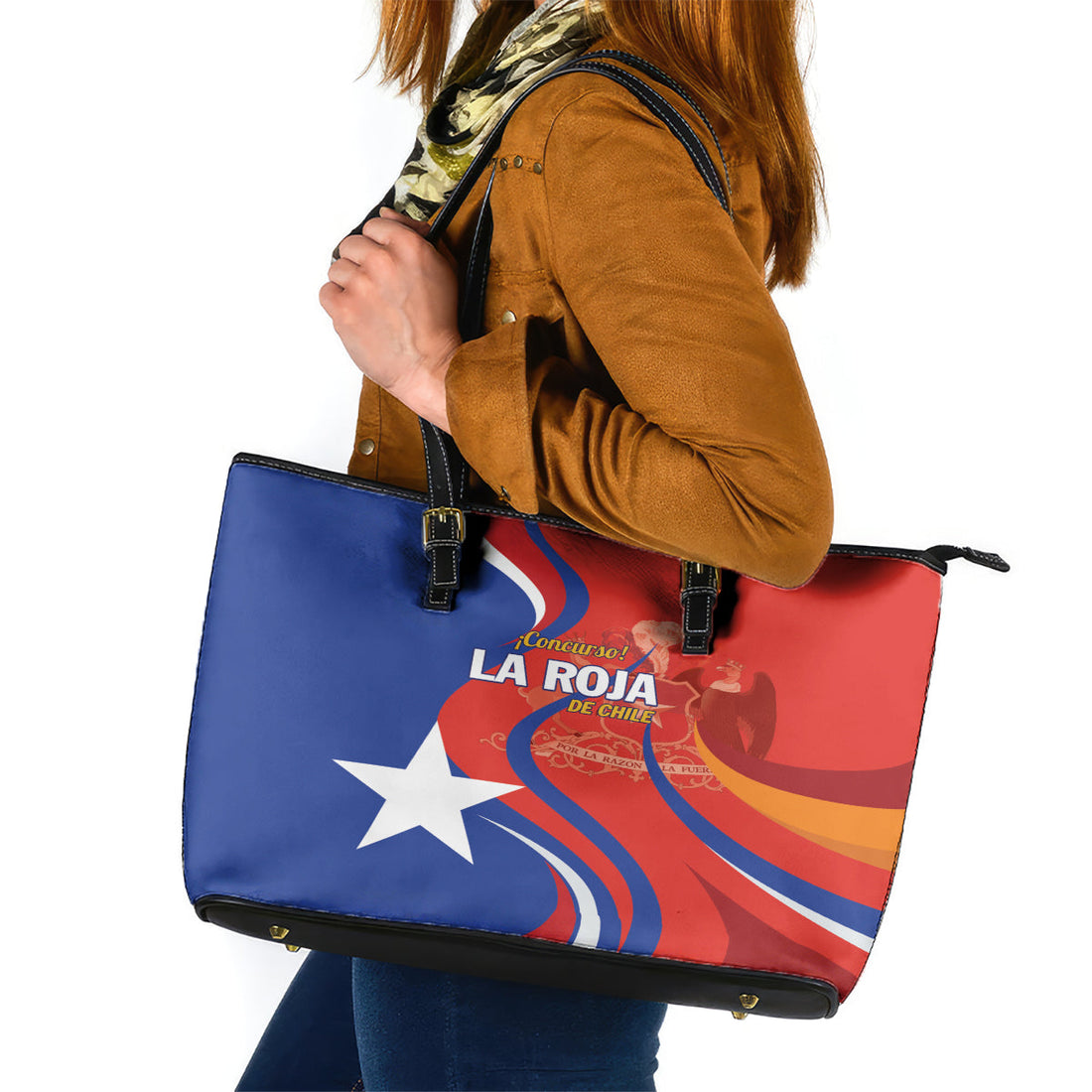 Chile 2024 Football Leather Tote Bag Concurso La Roja LT01