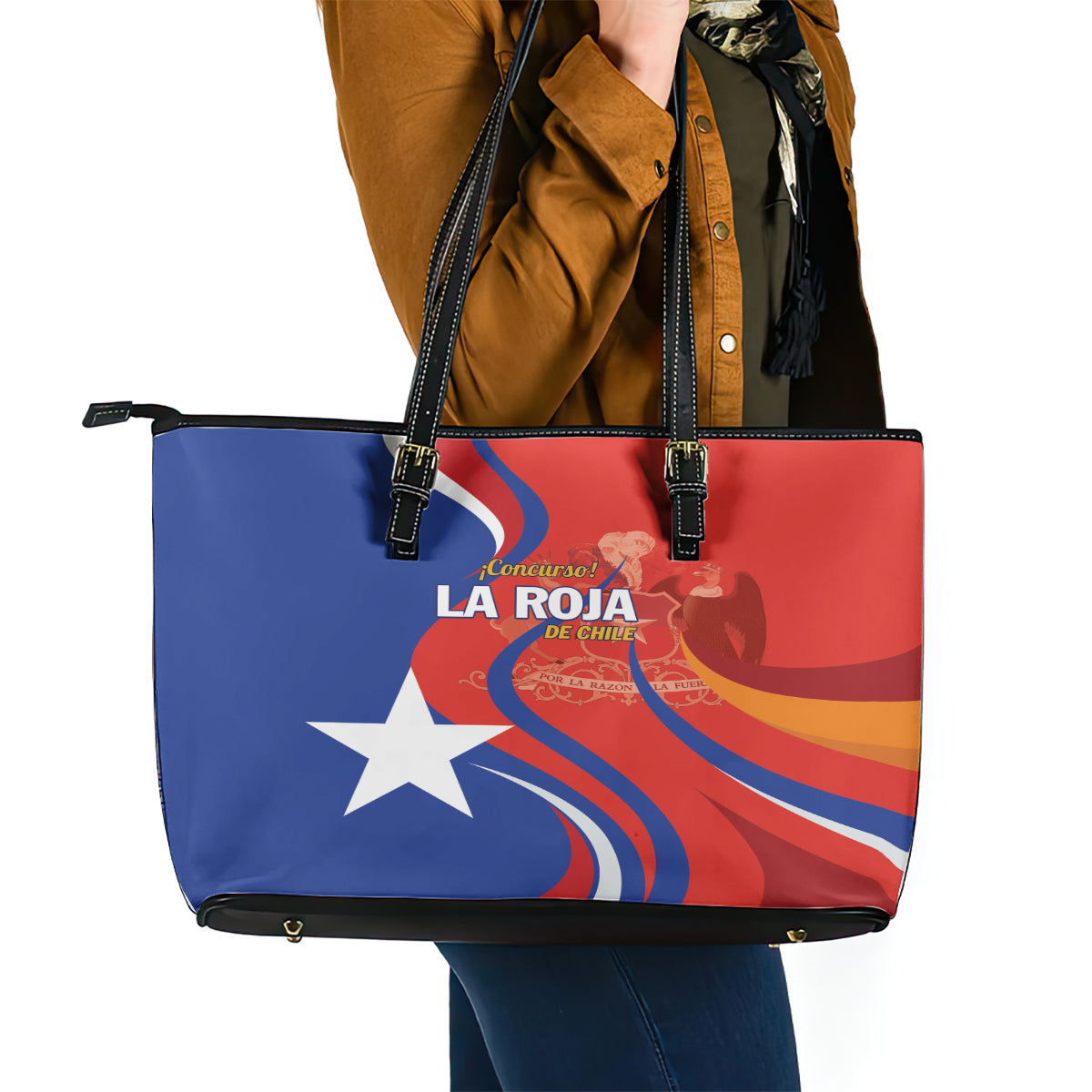 Chile 2024 Football Leather Tote Bag Concurso La Roja LT01