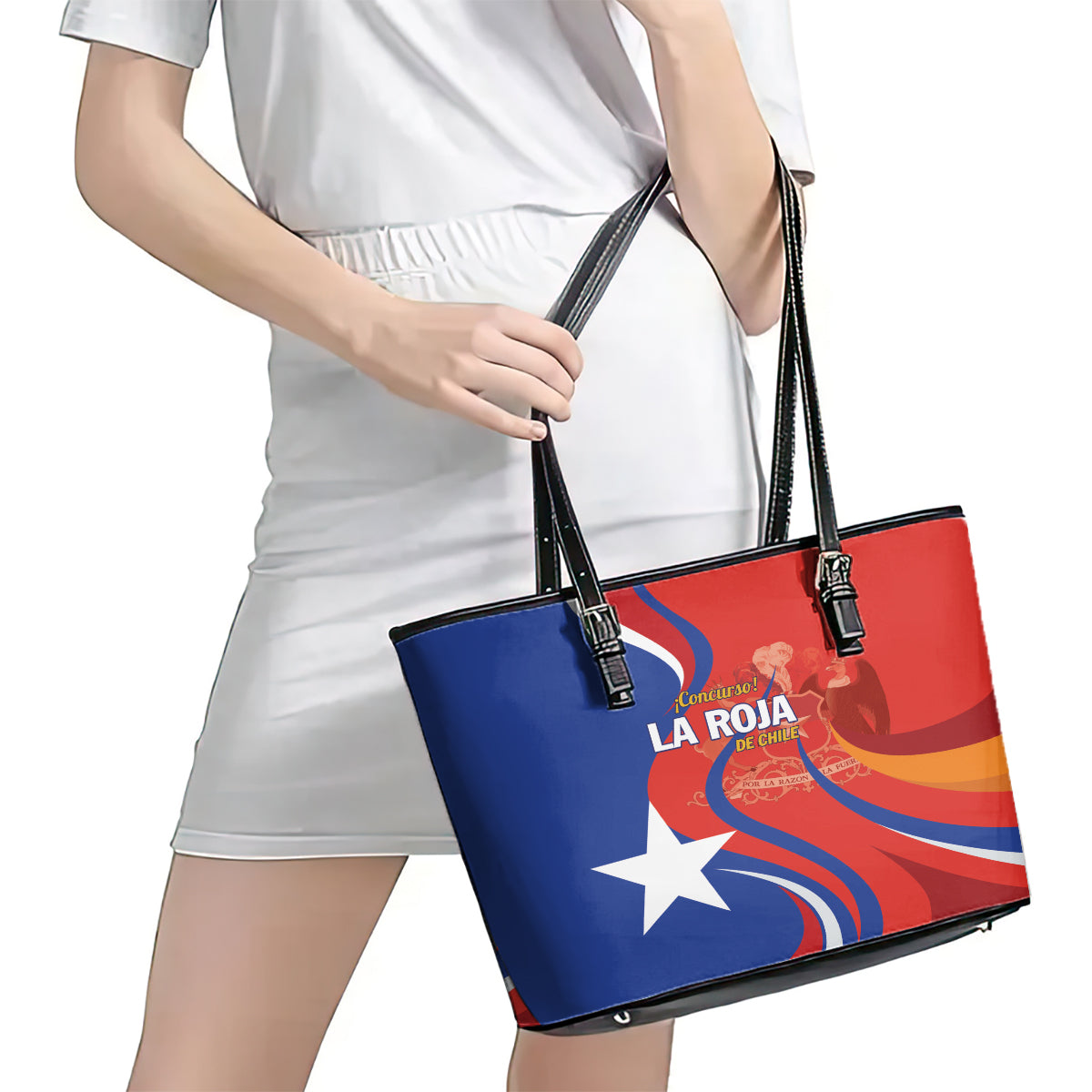 Chile 2024 Football Leather Tote Bag Concurso La Roja LT01