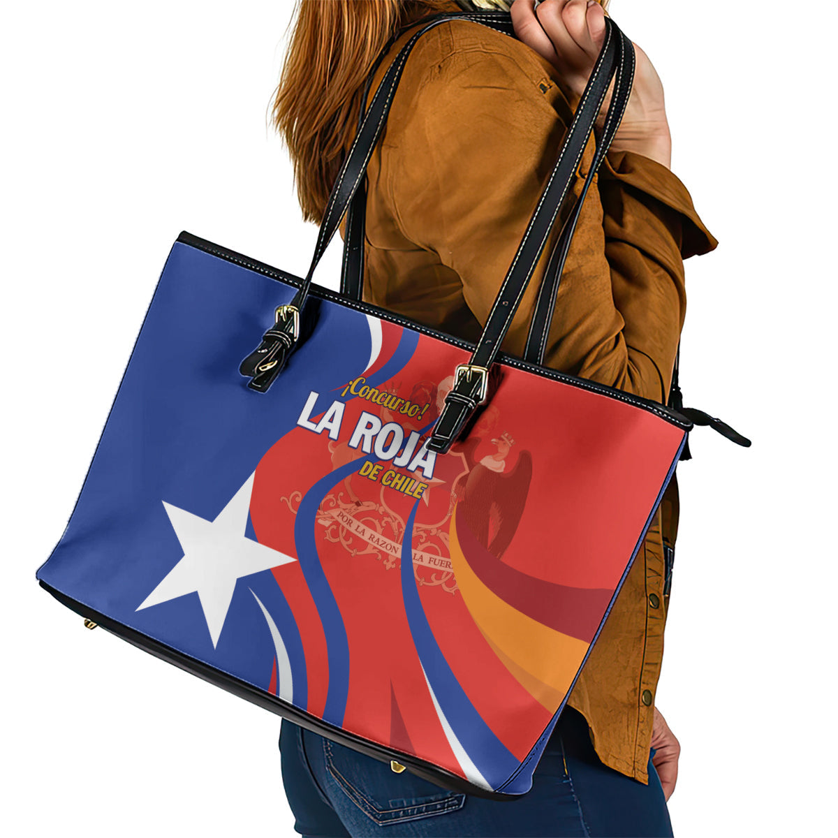 Chile 2024 Football Leather Tote Bag Concurso La Roja LT01