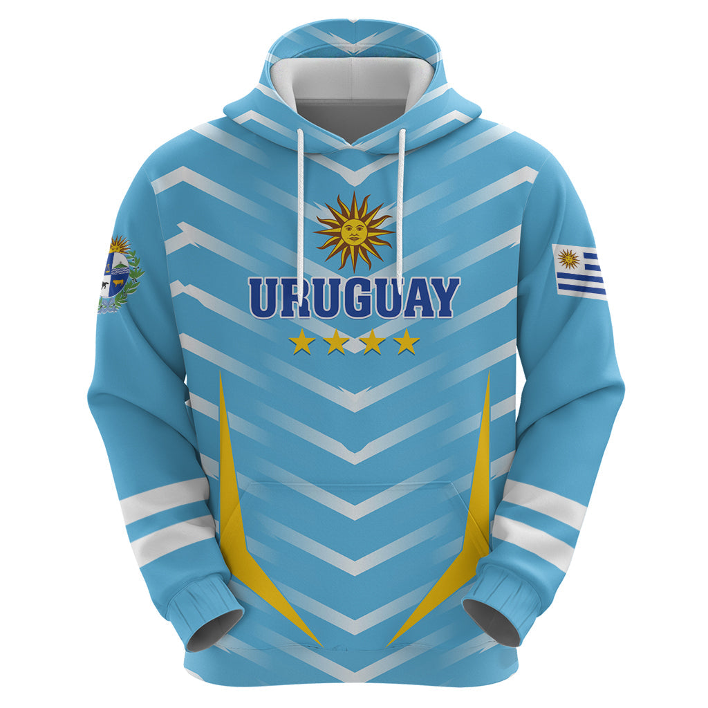 Personalized Uruguay 2024 Football Hoodie Come On La Celeste LT01