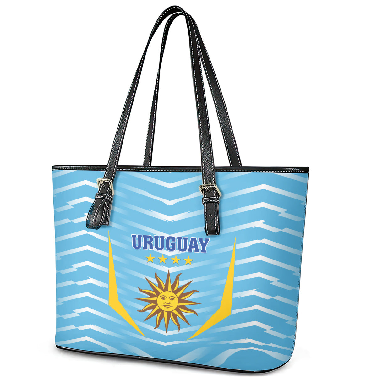 Uruguay 2024 Football Leather Tote Bag Come On La Celeste LT01