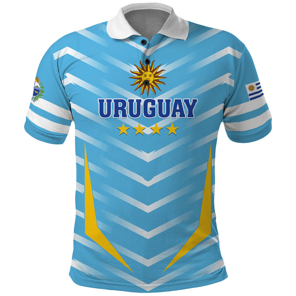 Personalized Uruguay 2024 Football Polo Shirt Come On La Celeste LT01