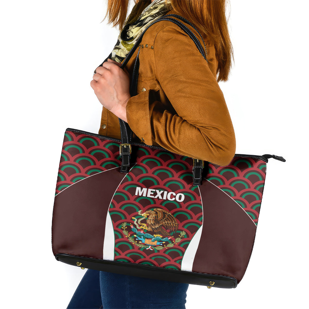 Mexico 2024 Football Leather Tote Bag Come On El Tri LT01