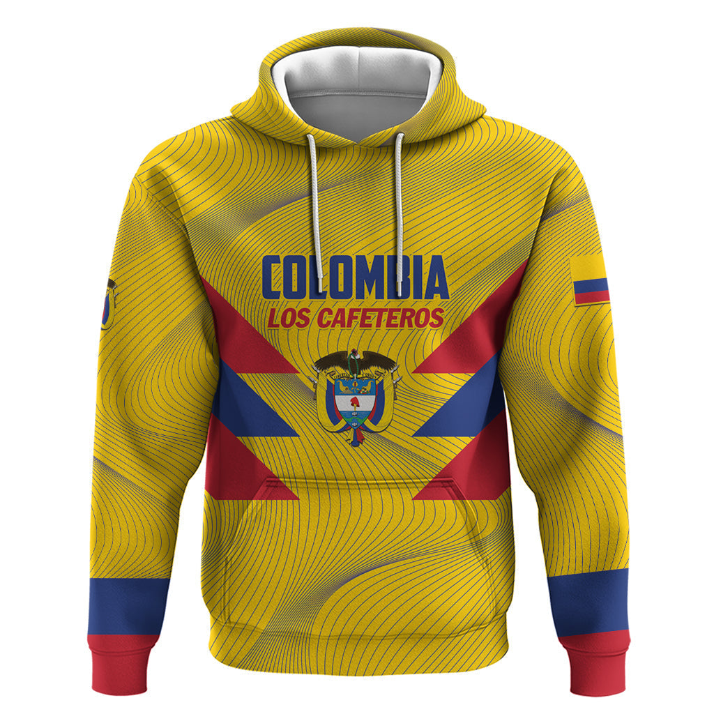 Personalized Colombia 2024 Football Hoodie Go Los Cafeteros LT01