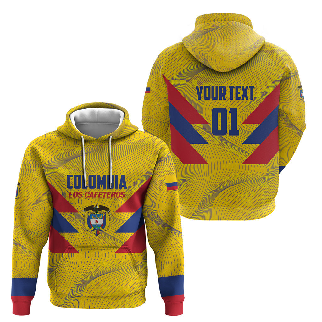 Personalized Colombia 2024 Football Hoodie Go Los Cafeteros LT01
