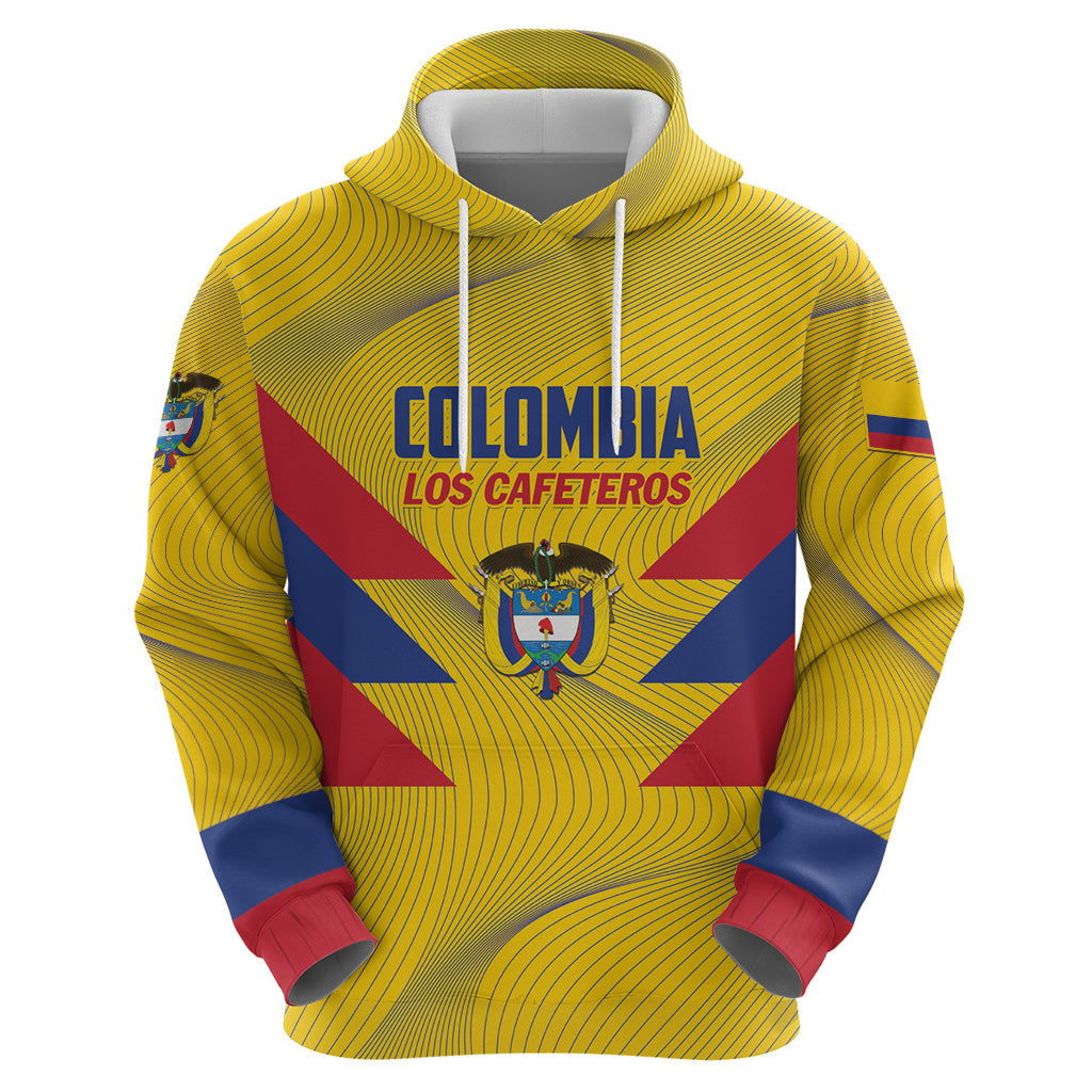 Personalized Colombia 2024 Football Hoodie Go Los Cafeteros LT01