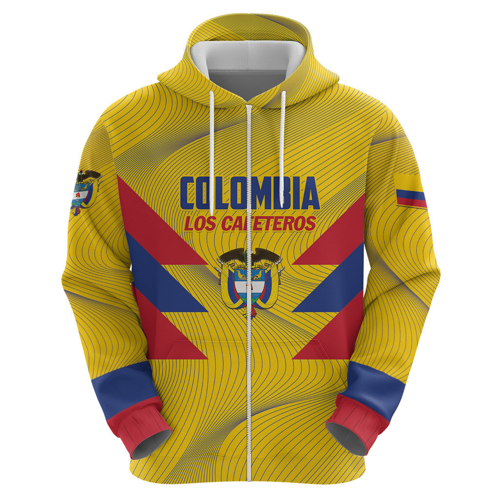 Personalized Colombia 2024 Football Hoodie Go Los Cafeteros LT01