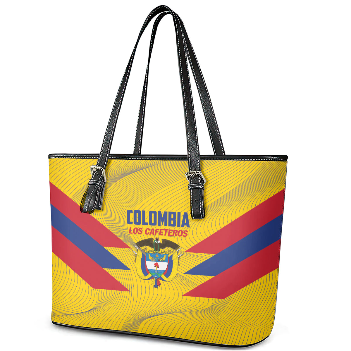 Colombia 2024 Football Leather Tote Bag Go Los Cafeteros LT01