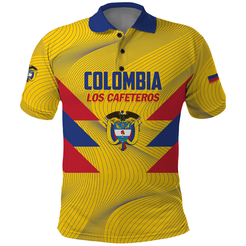 Personalized Colombia 2024 Football Polo Shirt Go Los Cafeteros LT01