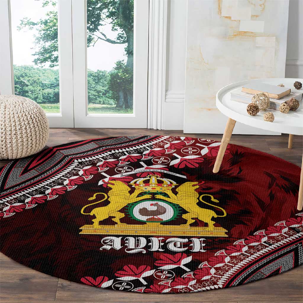 Anpi an Ayiti 18041806 Haiti Round Carpet Liberte ou la Mort! LT01