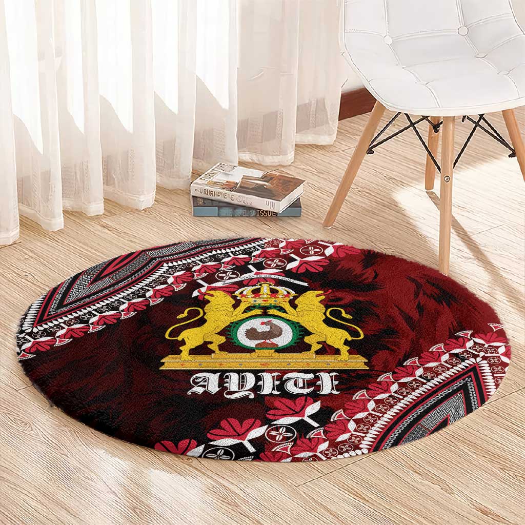 Anpi an Ayiti 18041806 Haiti Round Carpet Liberte ou la Mort! LT01