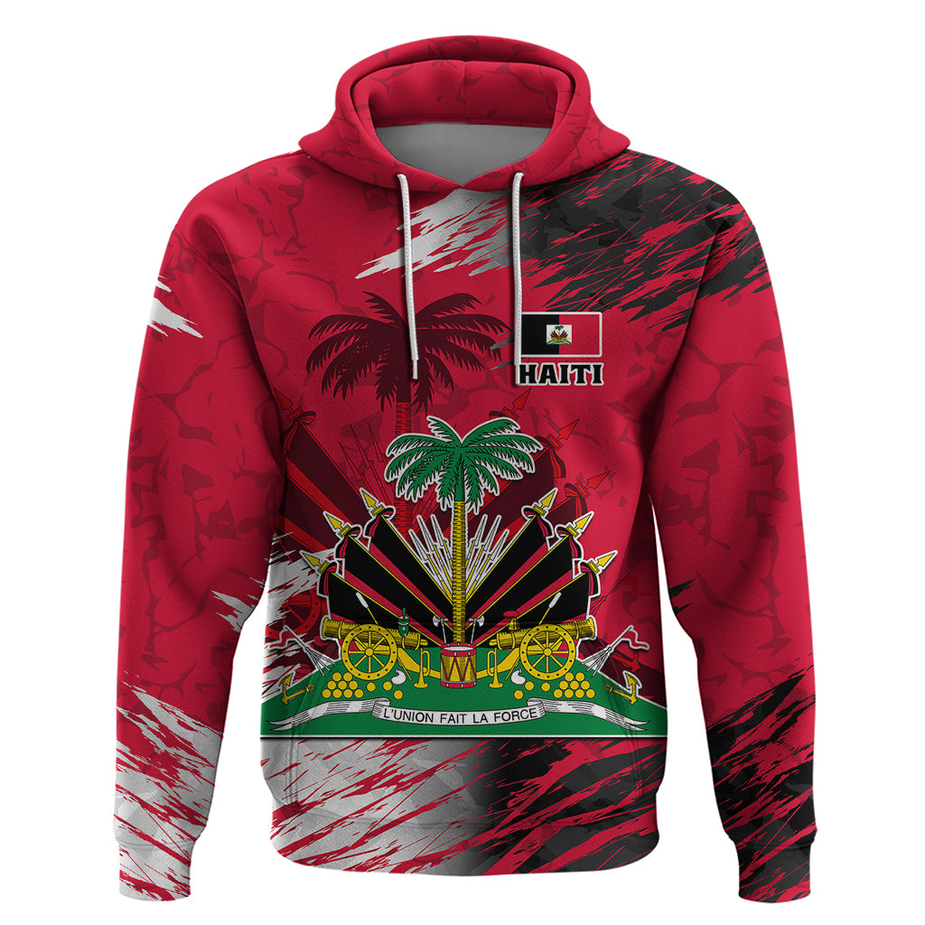 Personalised Haiti 1964 Hoodie Ayiti Coat Of Arms With Flag LT01