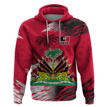 Personalised Haiti 1964 Hoodie Ayiti Coat Of Arms With Flag LT01