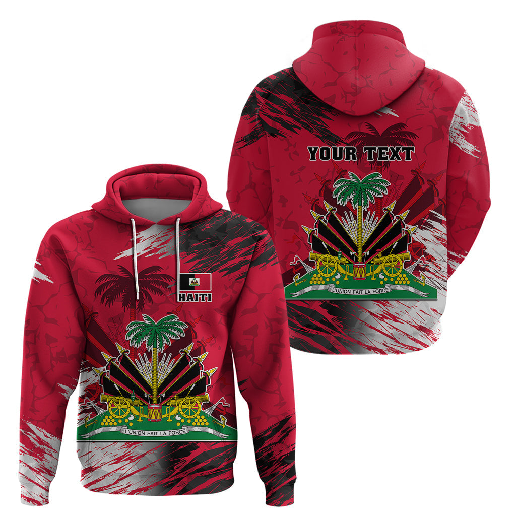 Personalised Haiti 1964 Hoodie Ayiti Coat Of Arms With Flag LT01