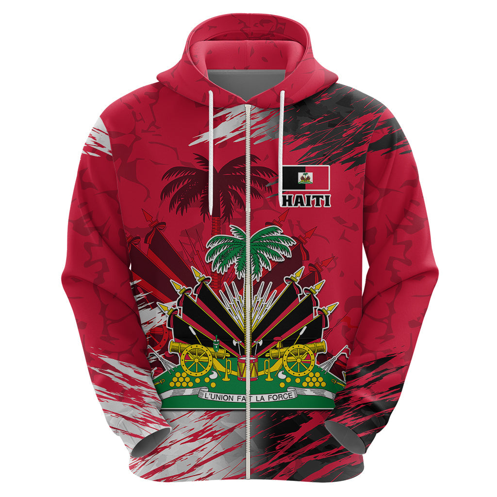 Personalised Haiti 1964 Hoodie Ayiti Coat Of Arms With Flag LT01