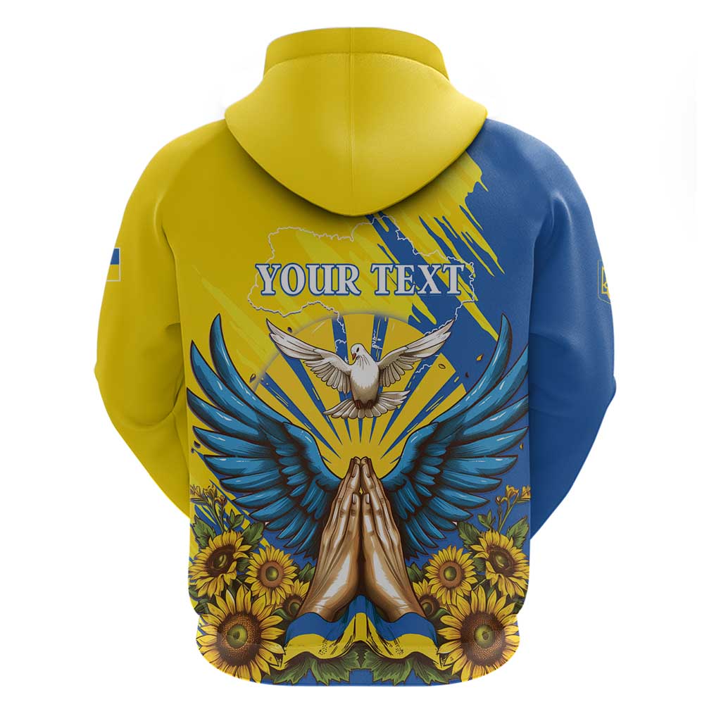 Ukraine Independence Day Hoodie Ukrainian Dove Sunflower LT01