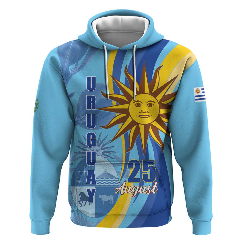 Uruguay Independence Day Hoodie Sol de Mayo Erythrina Crista Galli LT01