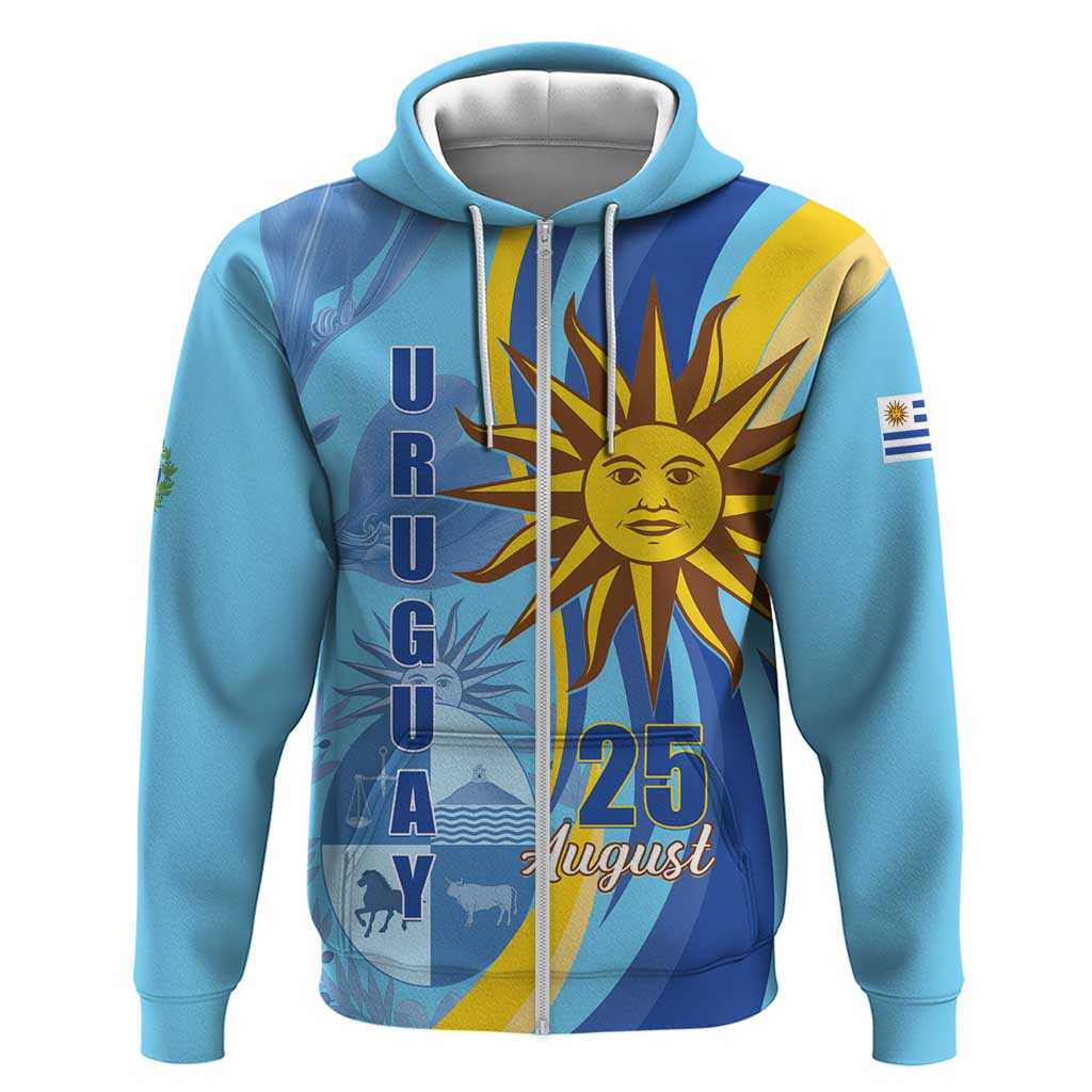 Uruguay Independence Day Hoodie Sol de Mayo Erythrina Crista Galli LT01