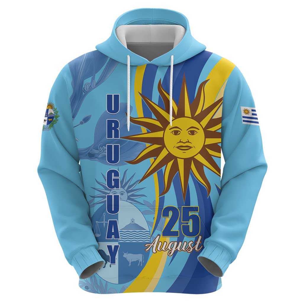 Uruguay Independence Day Hoodie Sol de Mayo Erythrina Crista Galli LT01