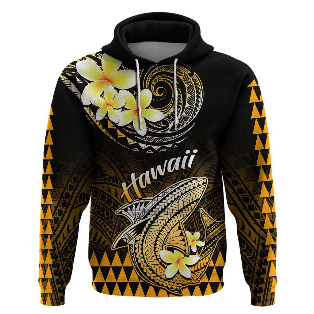 Hawaii Hoodie Polynesian Shark with Kakau Gold Version LT01