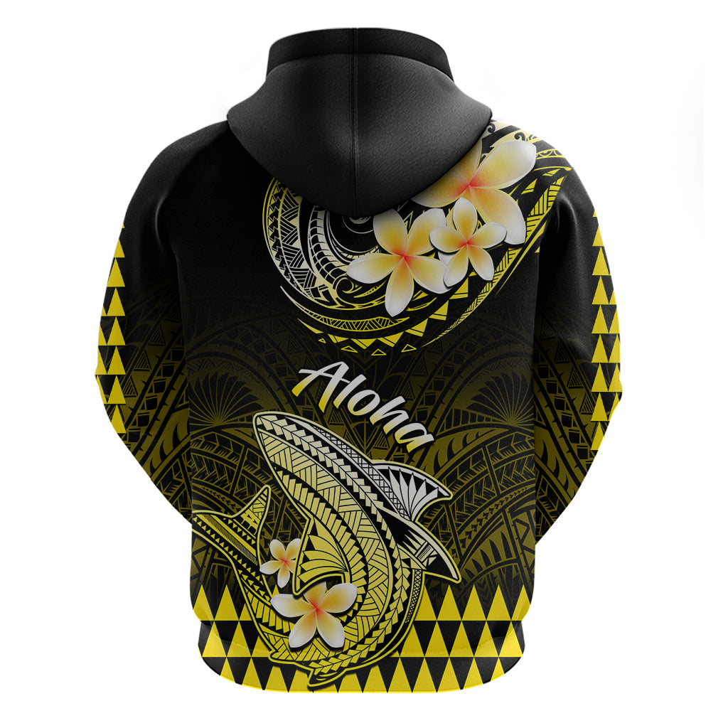 Hawaii Hoodie Polynesian Shark with Kakau Yellow Version LT01