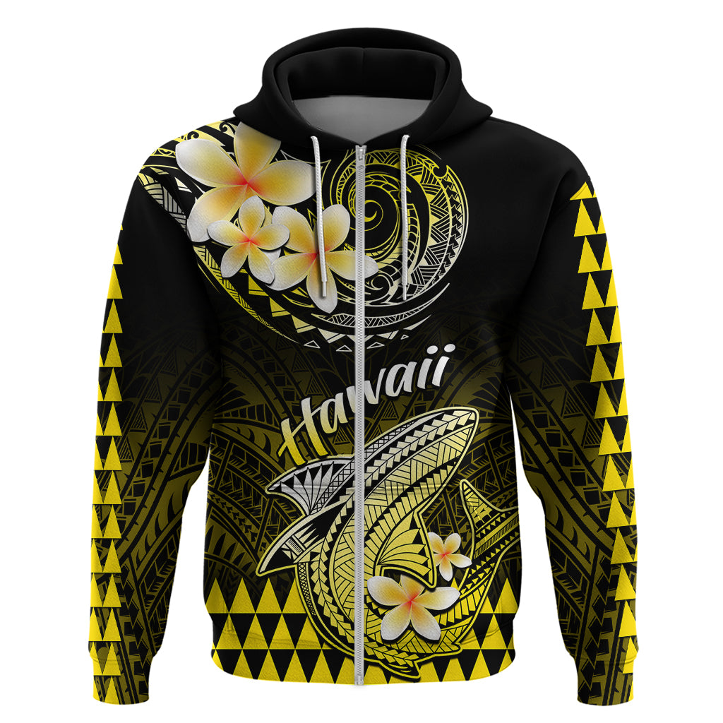Hawaii Hoodie Polynesian Shark with Kakau Yellow Version LT01