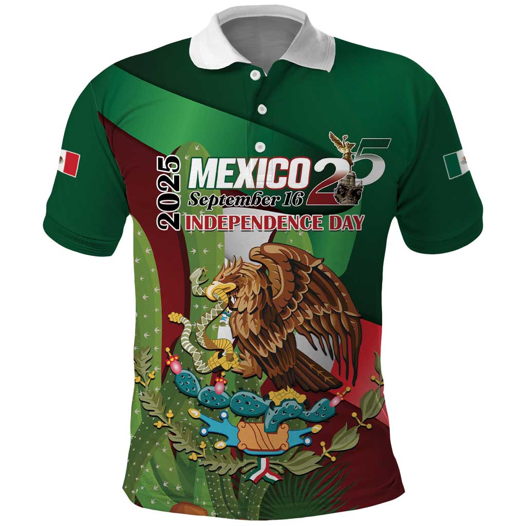 Mexico Independence Day 2025 Polo Shirt 215th Anniversary Estados Unidos Mexicanos LT01