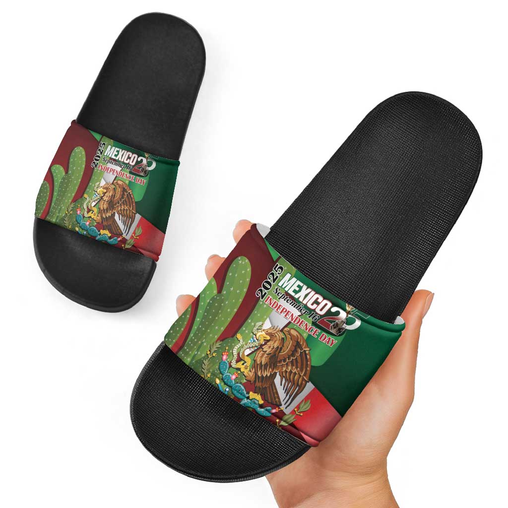 Mexico Independence Day 2025 Slide Sandals 215th Anniversary Estados Unidos Mexicanos LT01