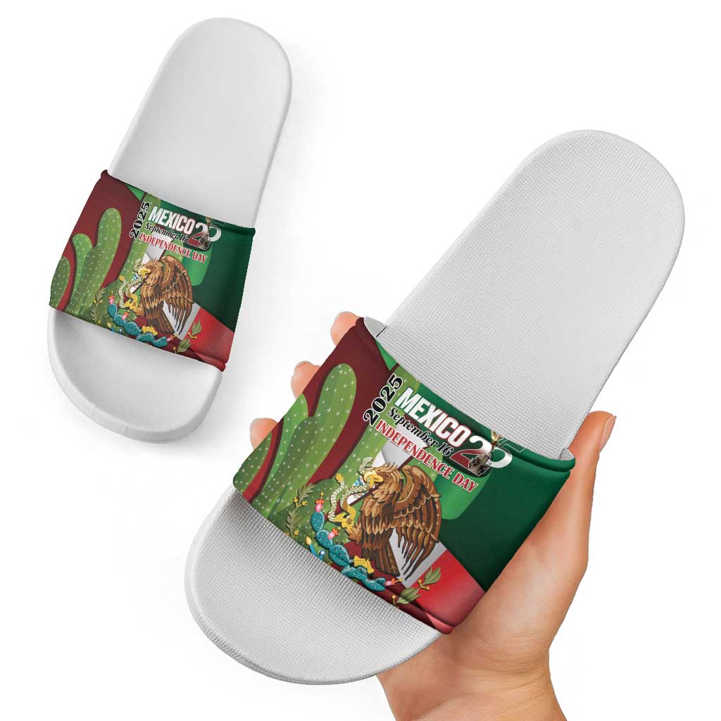Mexico Independence Day 2025 Slide Sandals 215th Anniversary Estados Unidos Mexicanos LT01
