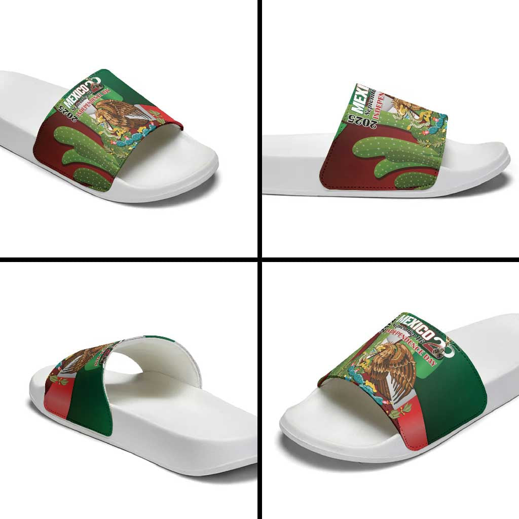 Mexico Independence Day 2025 Slide Sandals 215th Anniversary Estados Unidos Mexicanos LT01