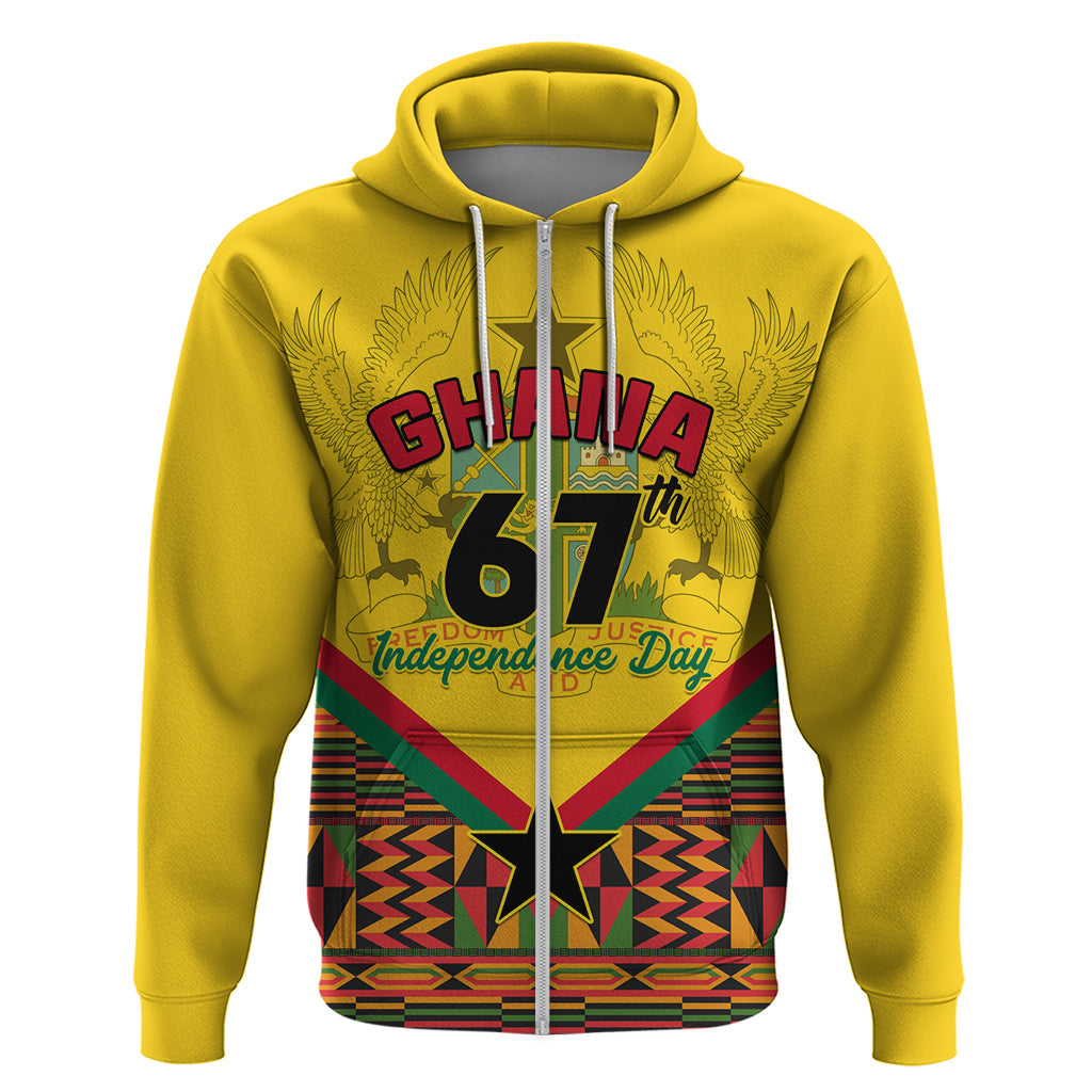 Ghana Independence Day Hoodie Freedom and Justice African Pattern LT01