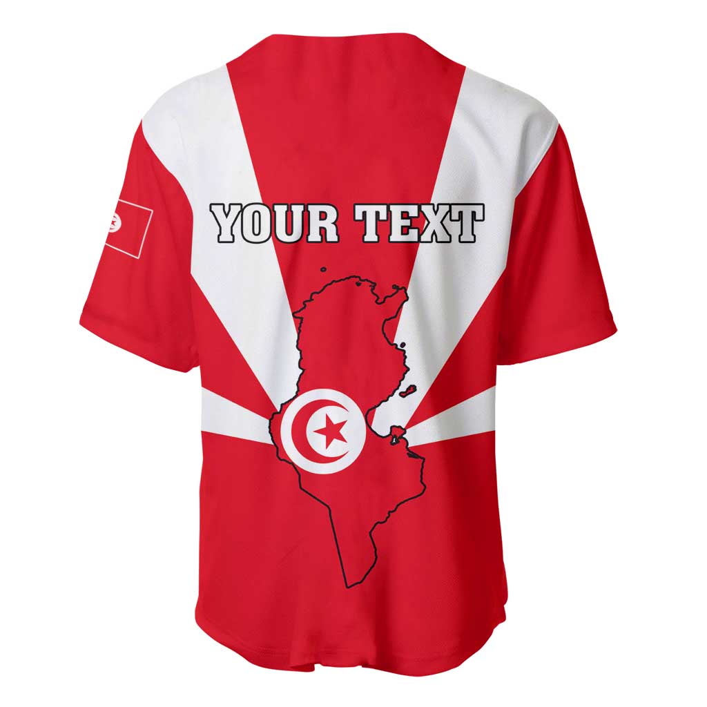 Tunisia Independence Day Baseball Jersey with Coat of Arms and Flag Style LT01