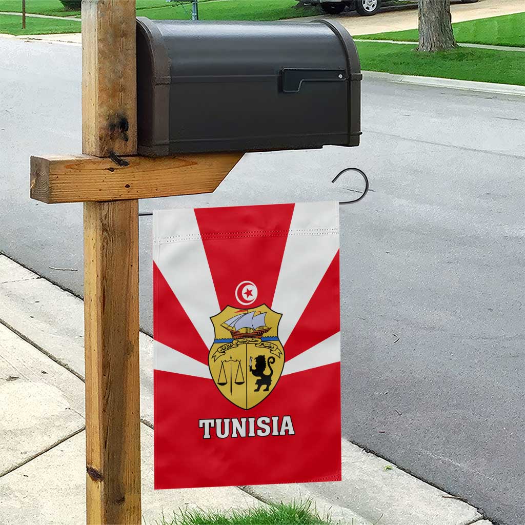 Tunisia Independence Day Garden Flag with Coat of Arms and Flag Style LT01