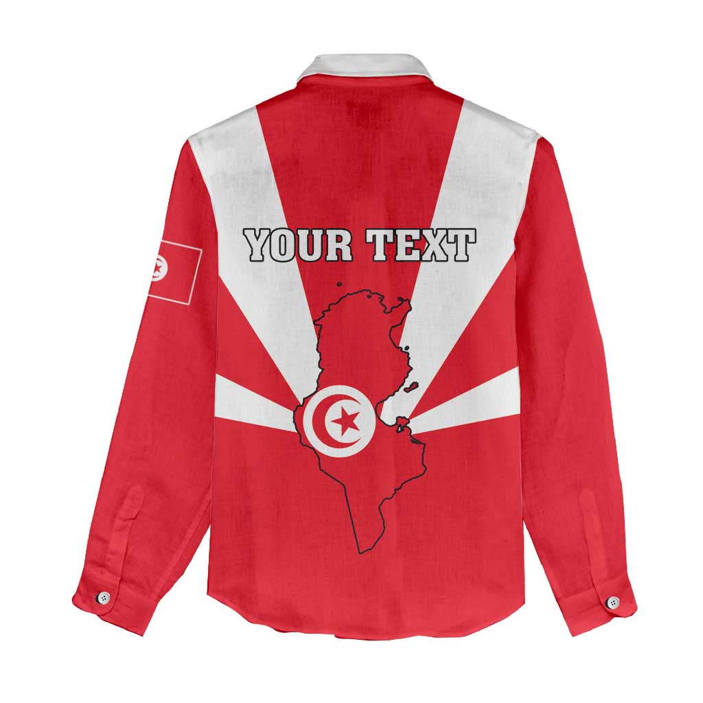 Tunisia Independence Day Women Casual Shirt with Coat of Arms and Flag Style LT01