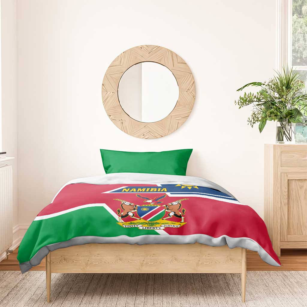 Namibia Independence Day Bedding Set with Coat of Arms in Unique Style LT01
