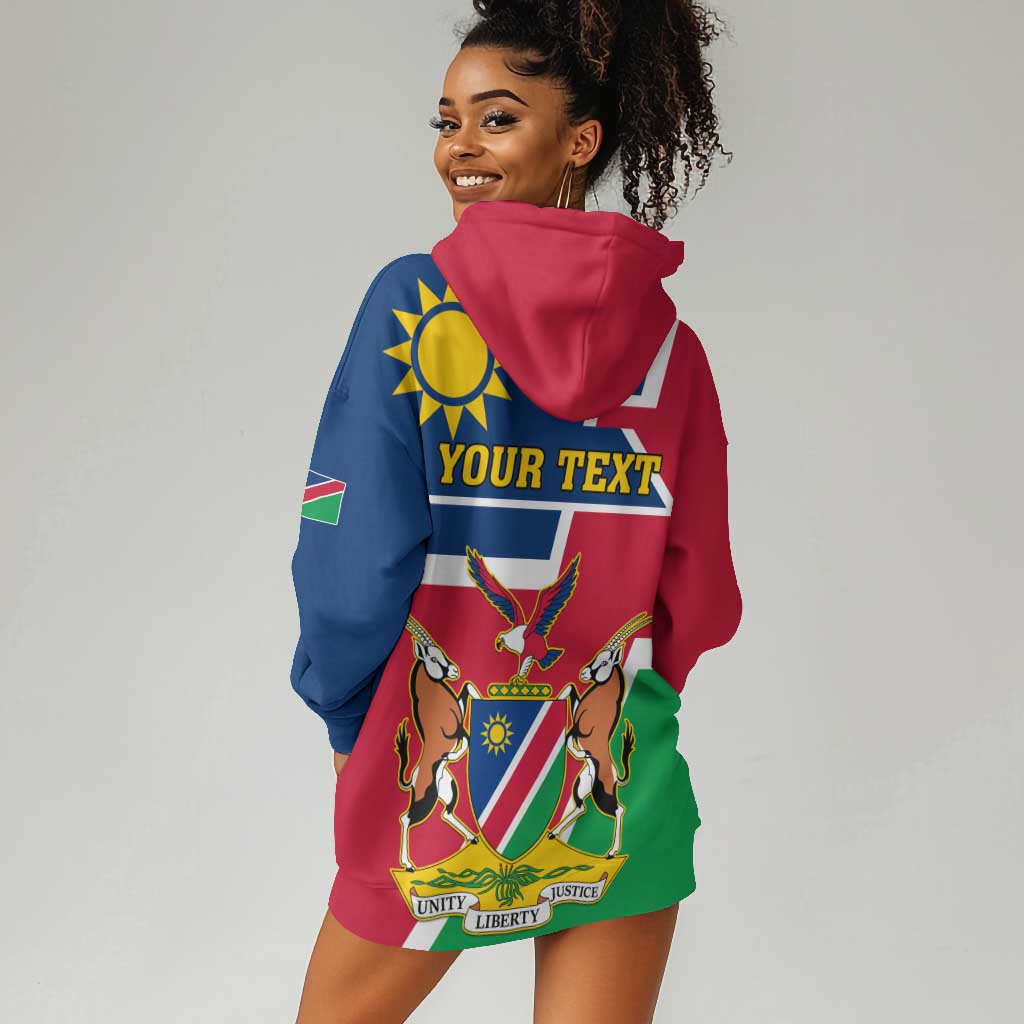 Namibia Independence Day Hoodie Dress with Coat of Arms in Unique Style LT01
