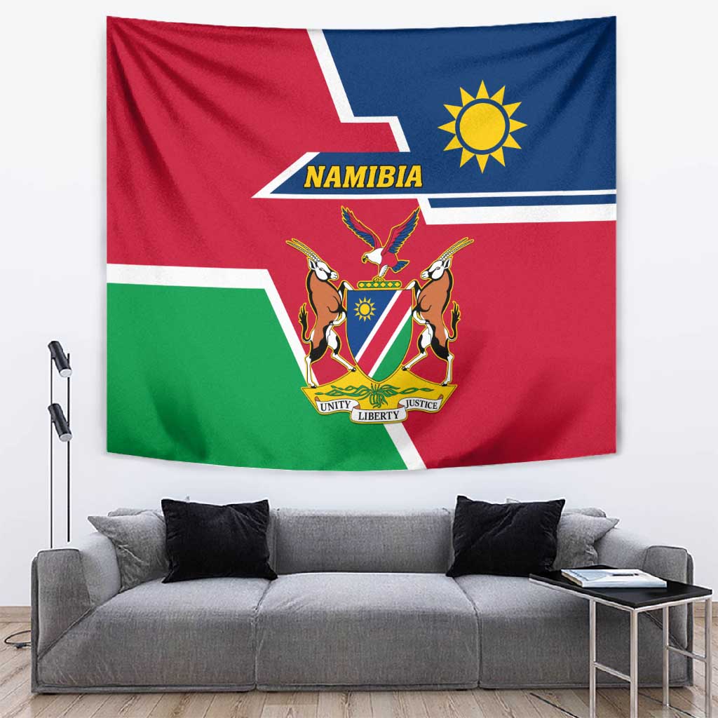 Namibia Independence Day Tapestry with Coat of Arms in Unique Style LT01