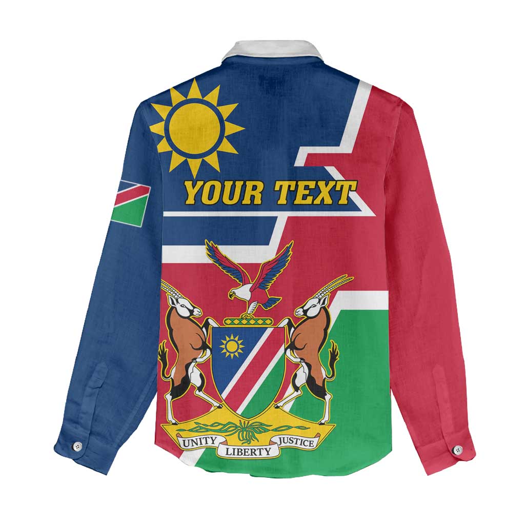Namibia Independence Day Women Casual Shirt with Coat of Arms in Unique Style LT01