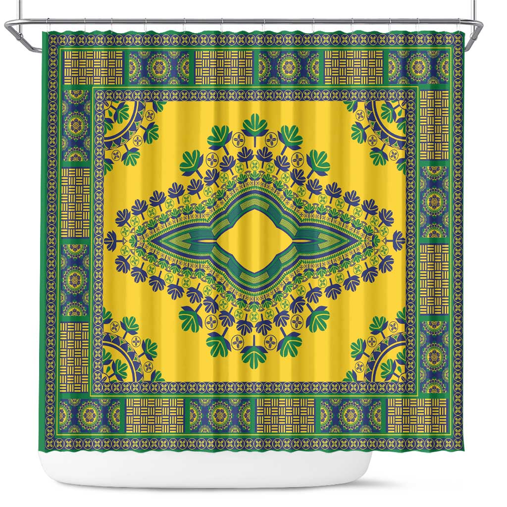 Grenadines Dashiki Shower Curtain Proud To Be Grenadines LT01
