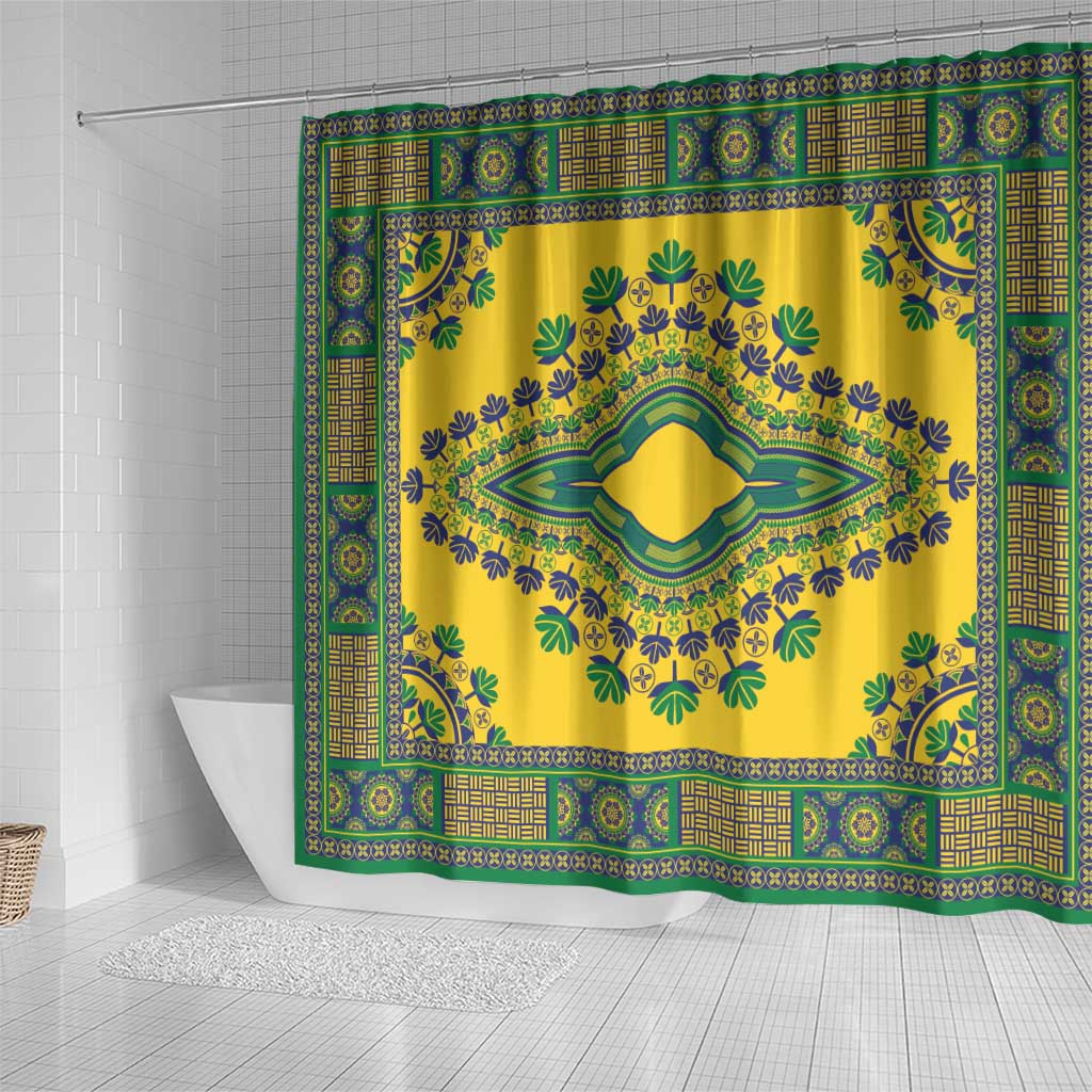 Grenadines Dashiki Shower Curtain Proud To Be Grenadines LT01